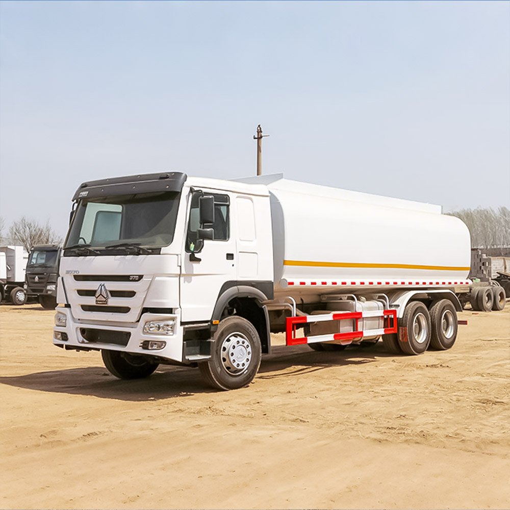 HOWO 6×4 Fuel Tanker Truck side view with 20,000L tank