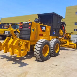 Used CAT 120H 120G Motor Grader with Caterpillar engine and heavy-duty grading capabilities