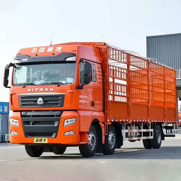 SITRAK G7 6X2 fence cargo truck with 330HP engine and 8.6m cargo body for logistics