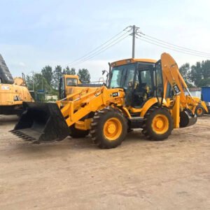 Used JCB 4CX backhoe loader in good condition for construction and earthmoving