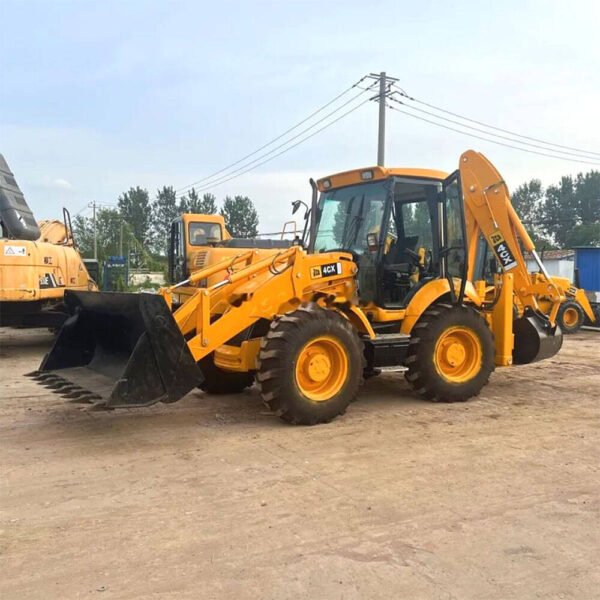 Used JCB 4CX backhoe loader in good condition for construction and earthmoving