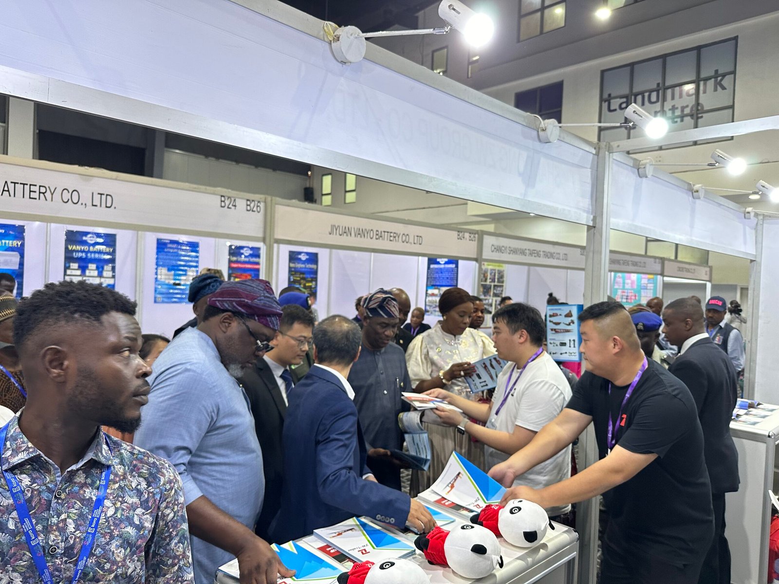 ZW Group display of HOWO trucks at Nigeria exhibition booth