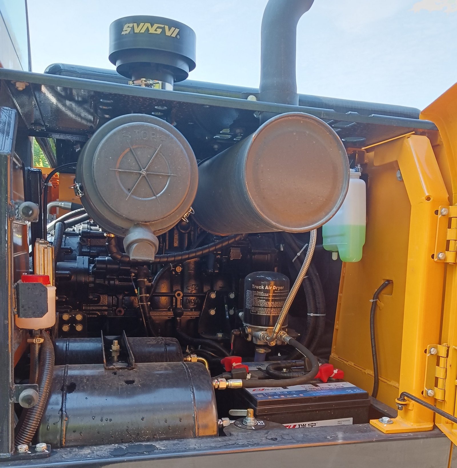 Air reservoir tank of ZW mini excavator hydraulic system