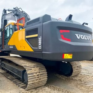 Used Volvo EC480 Excavator highlighting robust design and high productivi