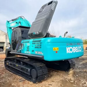 Used Kobelco SK350 Excavator highlighting robust construction and high performance