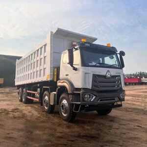 Howo NX 8X4 400HP Dump Truck with Weichai engine, reinforced chassis, and high-strength steel dump body