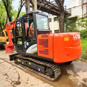 Used Hitachi EX60 ZX60 Excavator front view showing compact size and durable design