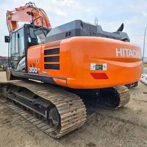 Used Hitachi EX300 ZX300 Excavator front view showing robust body and medium-sized design