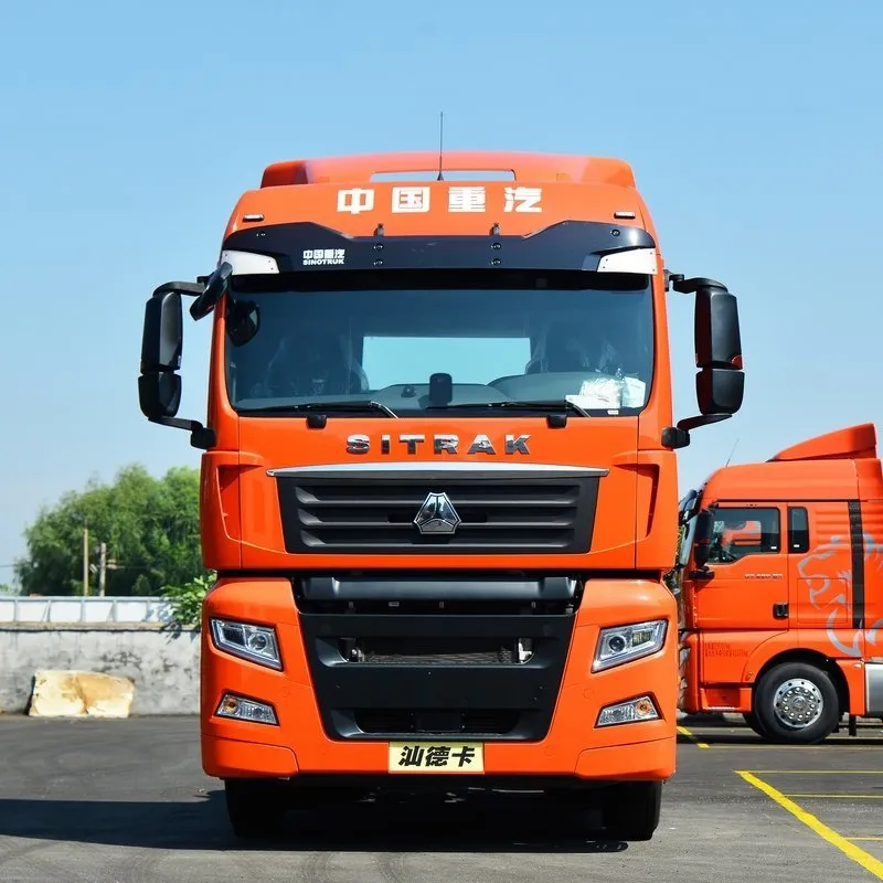 Sitrak G7 6x4 Tractor Truck 480HP front view, showing high-roof cabin and reinforced chassis
