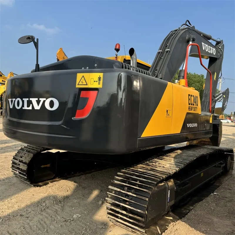 Volvo EC240 Excavator three-quarter angle with arm extended