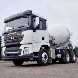 Shacman X3000 6x4 concrete mixer truck with rotating drum, 6x4 chassis, and durable heavy-duty design
