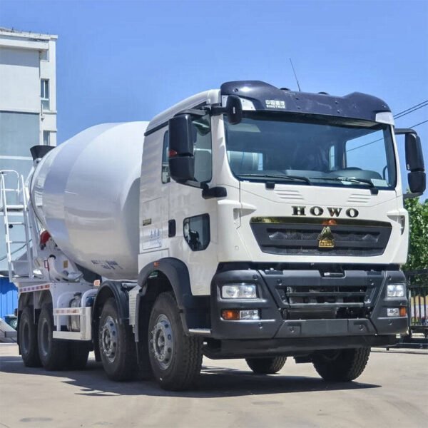 Howo TX 8X4 concrete mixer truck with WP8.350E61 engine and heavy-duty mixing drum