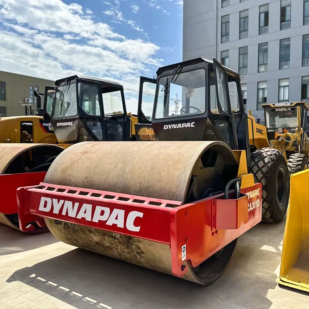 Used Dynapac CA301D Road Roller for reliable road and soil compaction