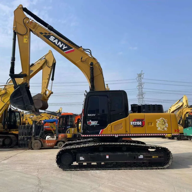 Side view of Brand New Sany SY215C Excavator for construction and earthmoving projects