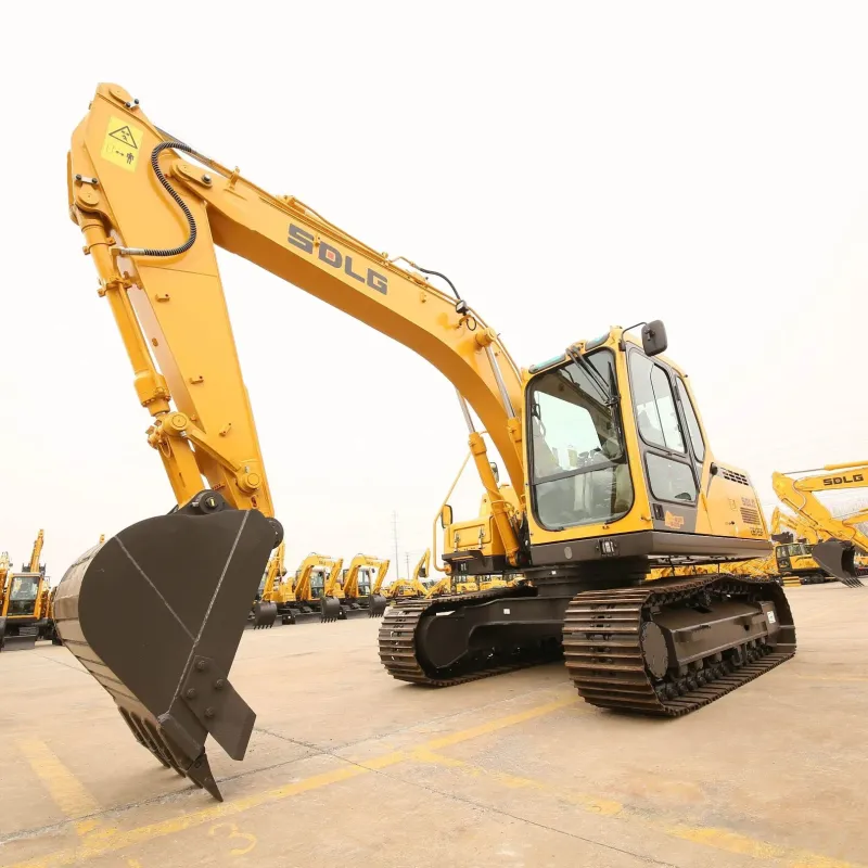 Side close-up of SDLG E6125F Excavator boom and hydraulic arm for precise digging and reliable performance