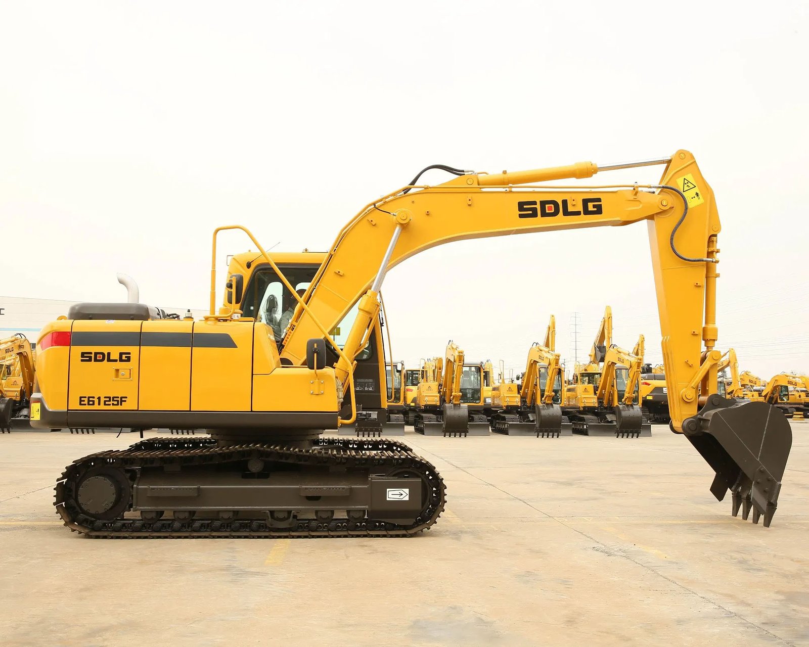 SDLG E6125F Excavator Side View