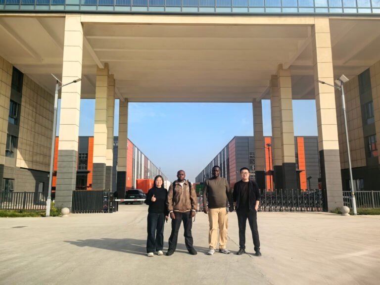 Congo clients visiting ZW Group Vehicle factory, inspecting 21 HOWO trucks and 24 ZW flatbed semi trailers