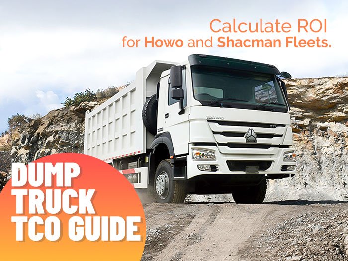 Heavy-Duty Dump Truck TCO analysis: Howo and Shacman 8x4 fleet operating on rough terrain, showcasing durability and ROI.