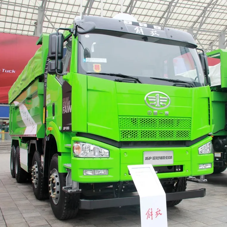 FAW J6P 390HP dump truck front 3/4