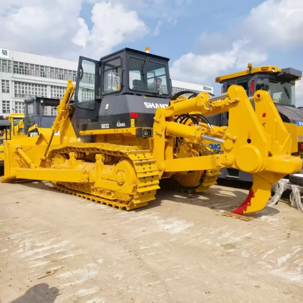 The Shantui SD32 Bulldozer is a heavy-duty crawler dozer for mining and large earthmoving. Supplied by ZW Group with global delivery.