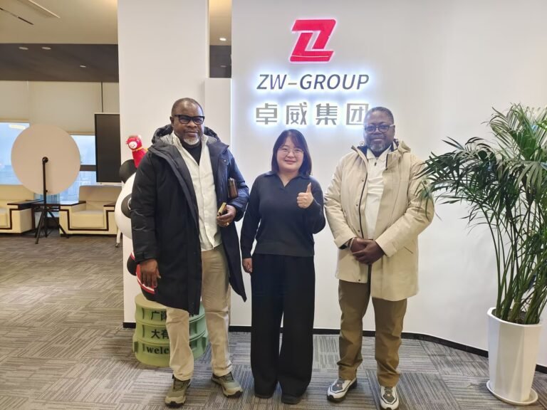 ZW Group team with Nigerian client during HOWO dump truck purchase cooperation meeting