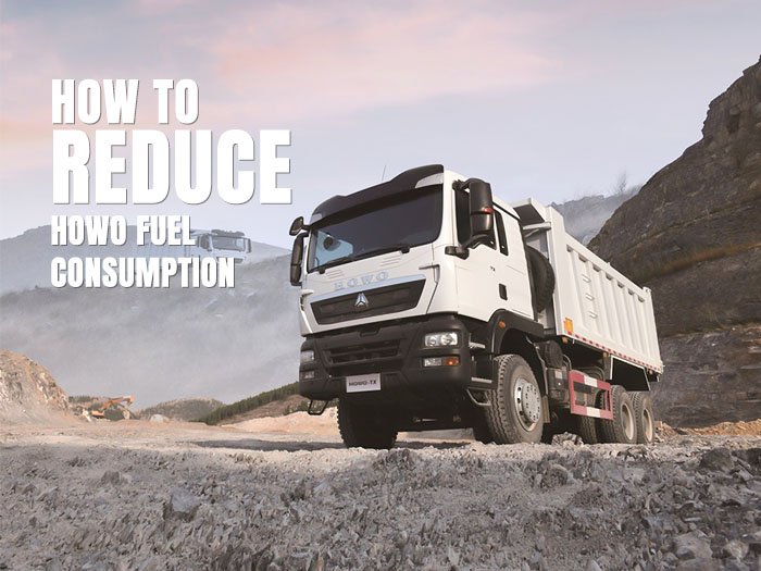 HOWO dump truck transporting stone on a mountain mining road in Africa