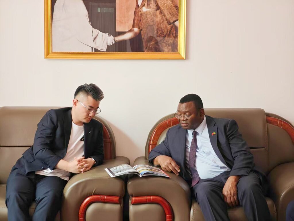Zambian Ambassador evaluating integrated fleet assets from ZW Group, a leading Truck and Machinery Supplier China.