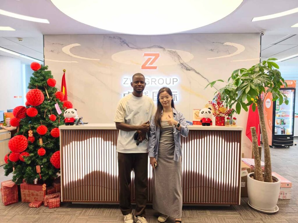 ZW Group Liberia client visit at the company reception